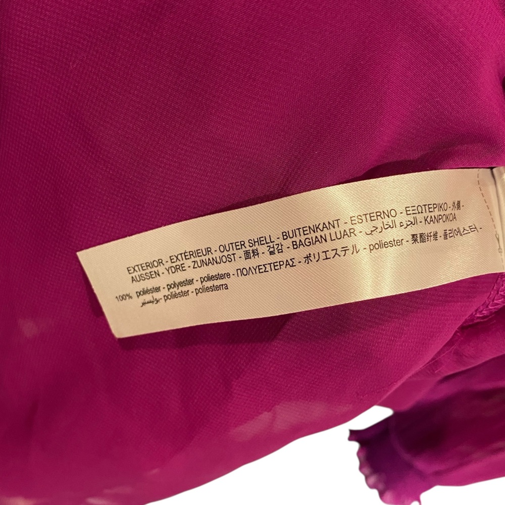 Zara Purple Pleated Ruffle Midi Dress Bloggers Favorite 4387/043 - Picture 8 of 11